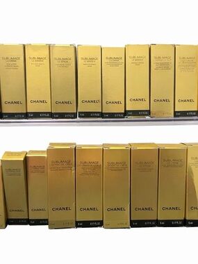 CHANEL Sublimage Serum Boxes in Gold Packaging